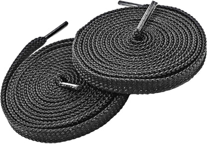 Flat Shoe laces 52" Lengths 5/16" Wide Shoelaces for Athletic Tennis Sneakers