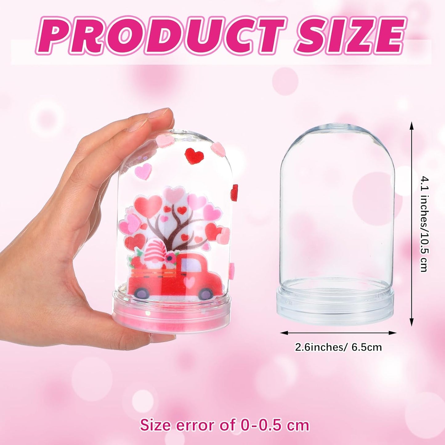 Shappy 12 Sets Christmas Nativity Snow Globe Craft Kits DIY Make Your Own Plastic Glitter Snow Globe Kit for Xmas Gifts Religious Sunday School Home Activities