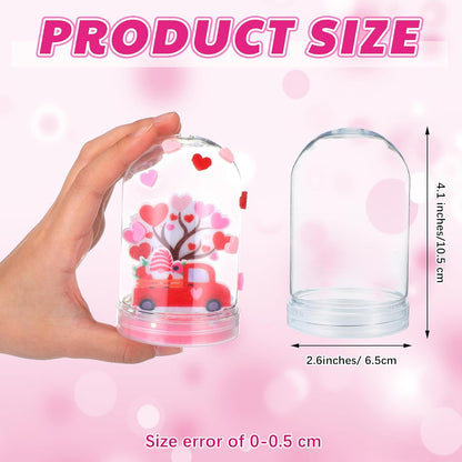 Shappy 12 Sets Christmas Nativity Snow Globe Craft Kits DIY Make Your Own Plastic Glitter Snow Globe Kit for Xmas Gifts Religious Sunday School Home Activities