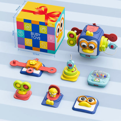 OSIMILY Montessori Toys for 1 Year Old, Busy Cube for 1 Year Old Boy Gifts,Sensory Toys for Toddlers 1-3,Fine Motor Skills Educational Toys,Birthday Gift for Baby Aged 6, 9, 10, 12, 18 Months