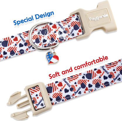 Faygarsle Dog Collar for Small Medium Large Dogs Colorful Puppy Collars for Female Dogs Toy Building Blocks Patterned Pet Collars for Summer Spring Wedding Puppy Girl Dog Collar M