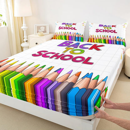 Chemistry Bed Sheets for Kids Teens Girls Boys,Chemical Experiment Fitted Sheet Twin,Science Themed Sheets for Math Lovers,Chemistry Lab Bedding Set,White and Black
