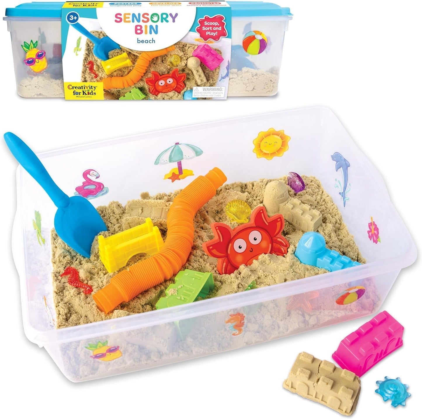 Creativity for Kids Sensory Bin: Dinosaur Dig - Toddler Sensory Toys, Sensory Bin Filler and Toddler Activities for Boys and Girls, Dinosaur Toys for Kids Ages 3-5+