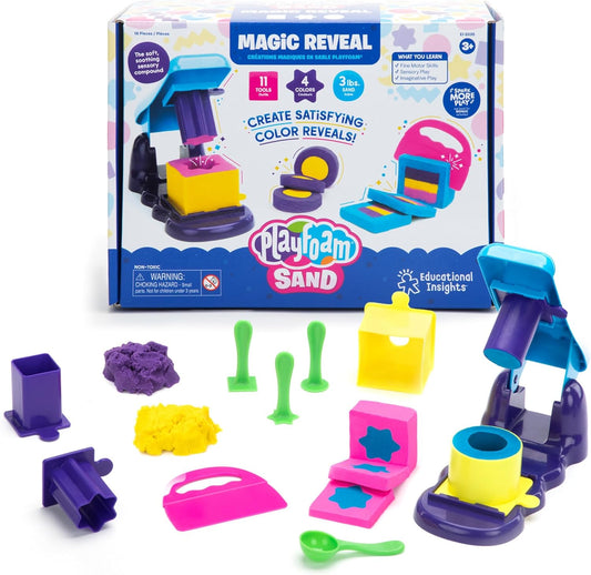 Educational Insights Playfoam(R) Sand Magic Reveal, 3 Pounds of Non-Toxic Sensory Compound, Toddler Activities, Gift for Ages 3+