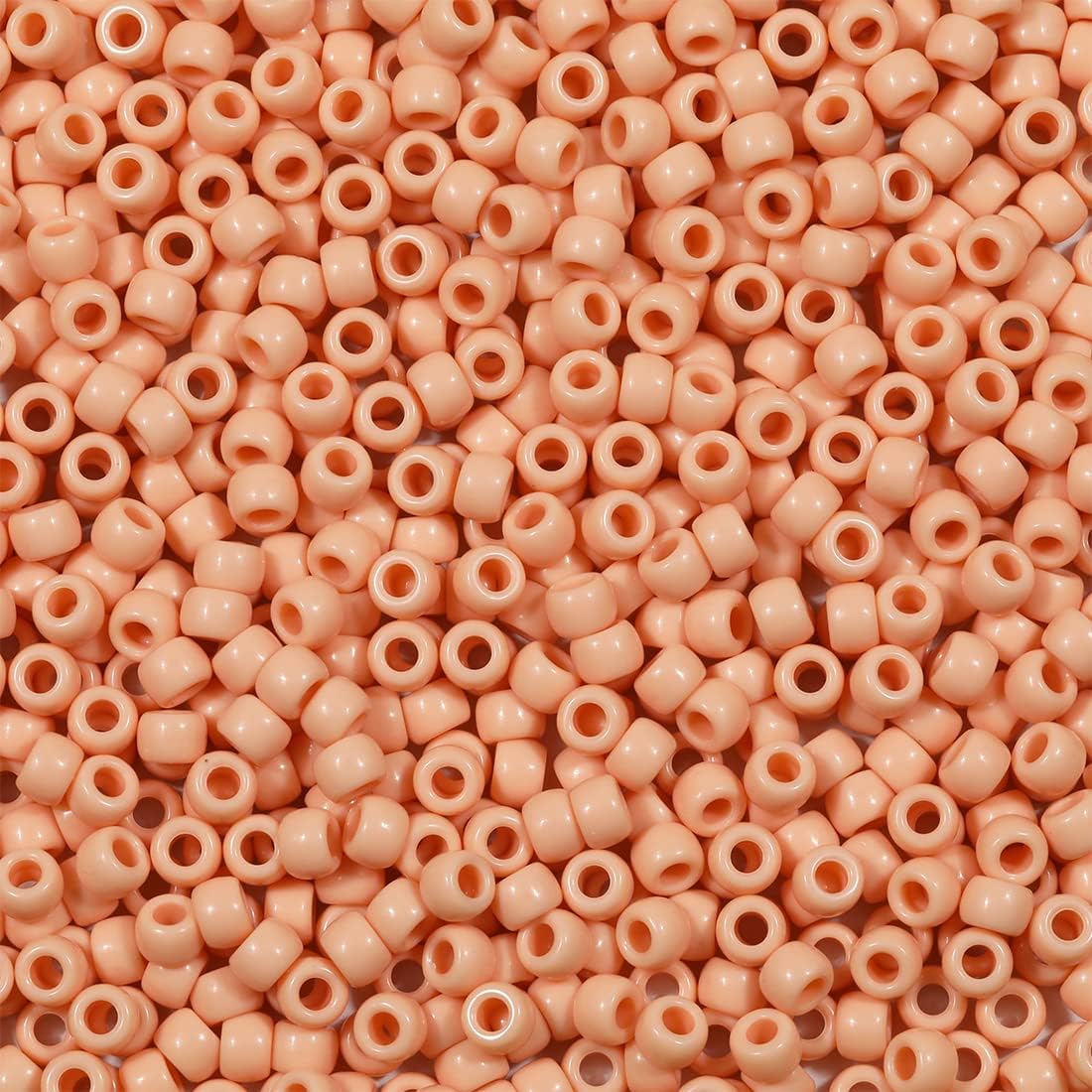 Bala&Fillic 6x9mm Army Green Pony Beads with Smooth Surface 1000pcs Crayon Color Craft Beads (Army Green)
