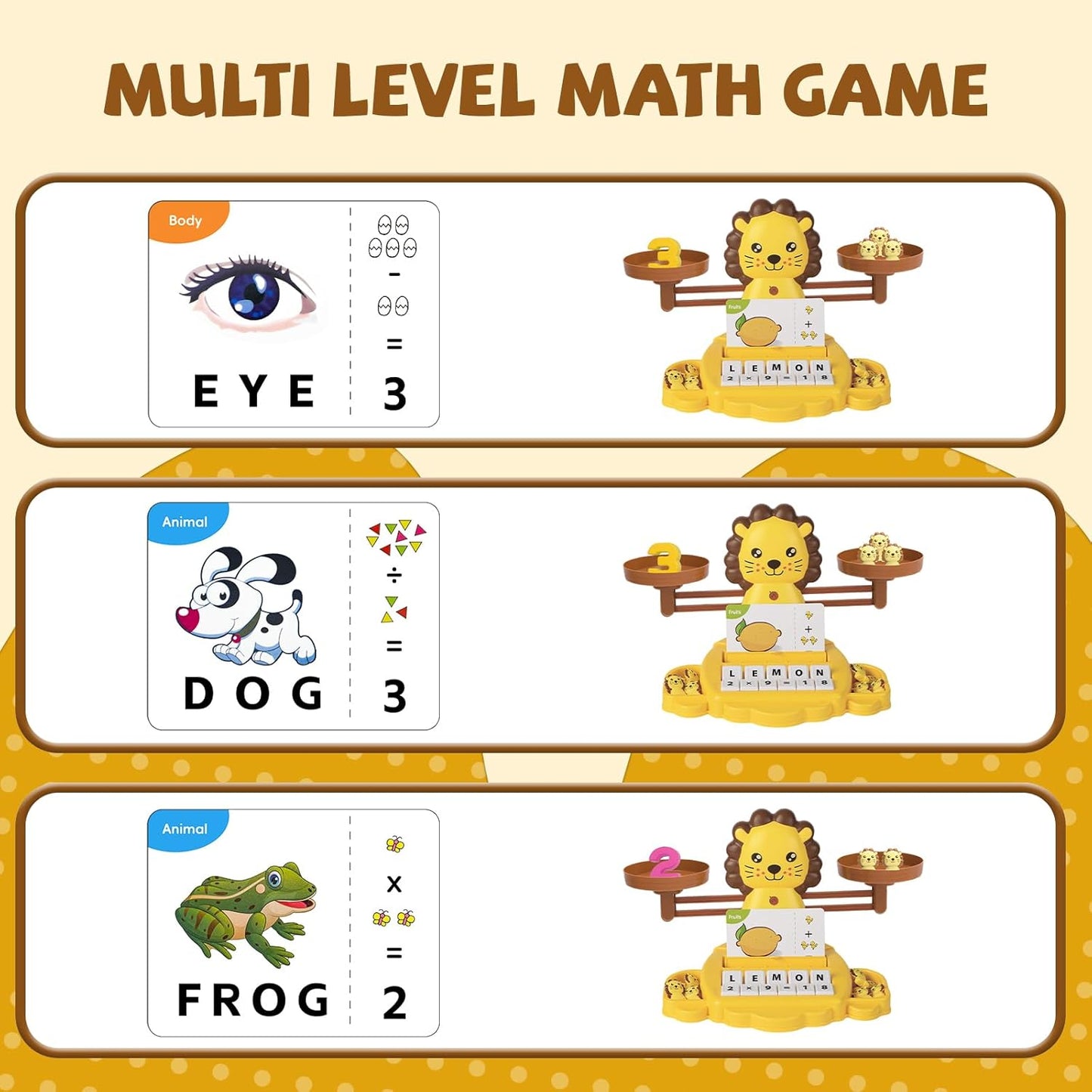 Snugzy Dinosaur Balance Counting Toys Math Game Montessori Toys Learning Games for Kids Educational Toy Gifts for Boys Girls Age 5-7
