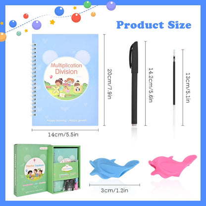 AALGO Handwriting Book Practice for Kids,Reusable Grooved Handwriting Books, Writing Practice for Kids Age 3-5