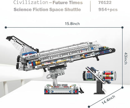 JMBricklayer Space Telescope Building Sets for Adults, Cool Space Planet Building Toys with Lights 70009, Space Exploration Telescope Model Kits for Adult, Ideal Gift for Space Lovers, Kid 14+(995PCS)