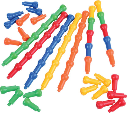 Jumbo Foam Peg Number Boards Set | Counting Toys, Math Manipulatives & Number Recognition for Preschool & Kindergarten | 10 Boards + 60 Pegs