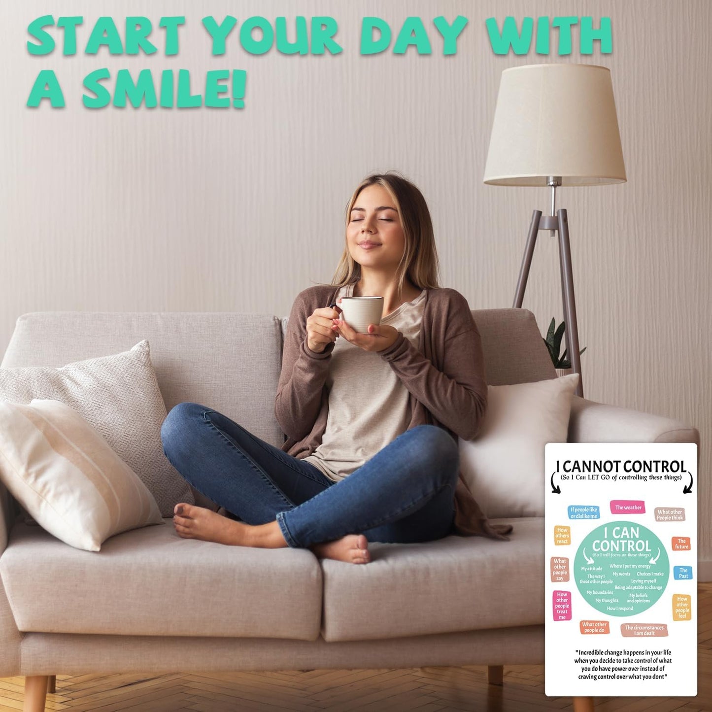Inspirational Magnets,Motivational Magnets for Locker,8 Powerful Words for the Day Poster,Perfect for Refrigerator, Office, Locker - Ideal for Home, Students, Professionals (8 Words)