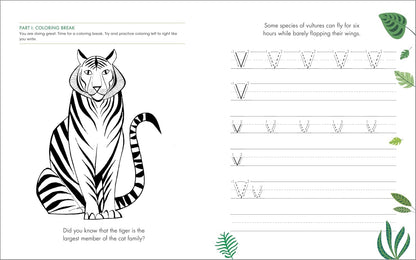 The Print Penmanship Workbook for Kids: Improve Your Handwriting with Fun Animal Facts