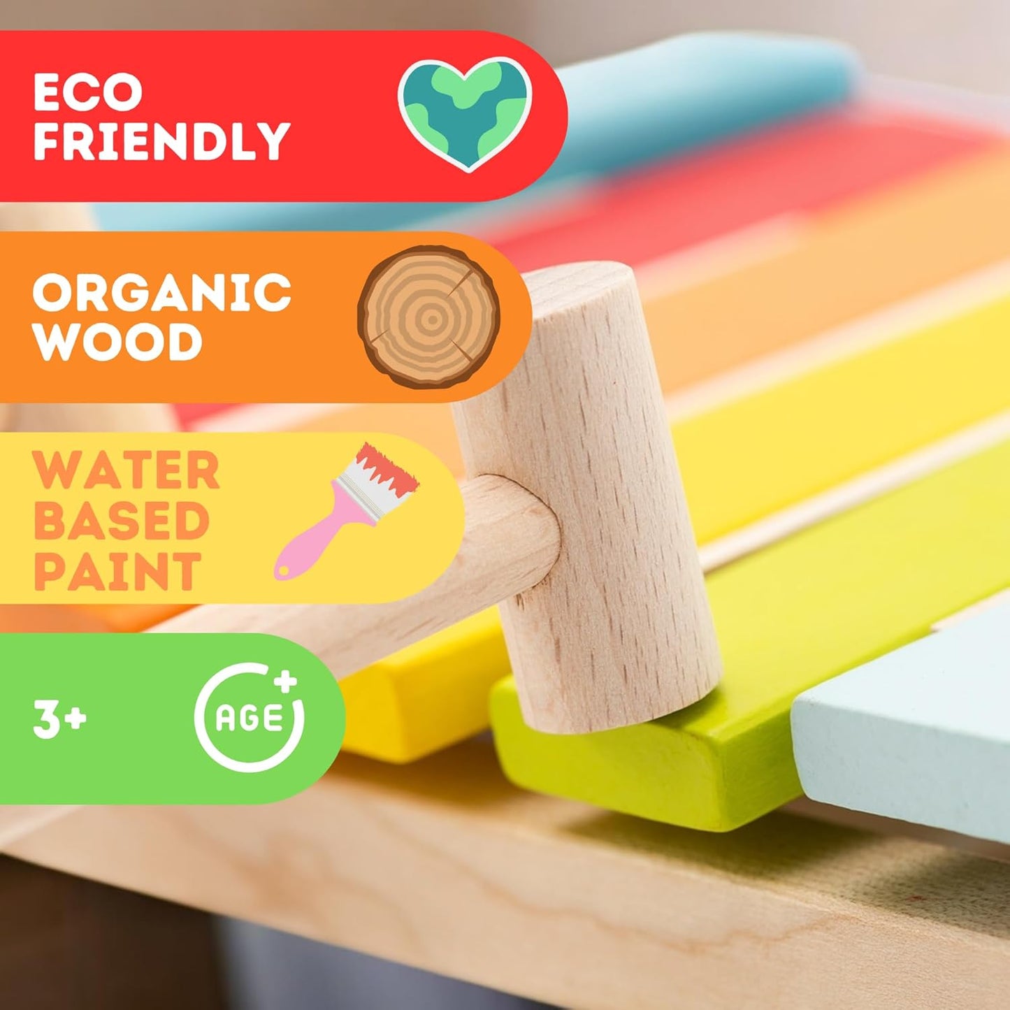 CUBIKA Wooden Flyring Cars Lacing Toy – Montessori Lacing Toy for Kids Ages 3+ – Wooden Lacing Cards with Threading String – Fine Motor Toy – FSC-Certified Wood, Travel Toy for Toddlers