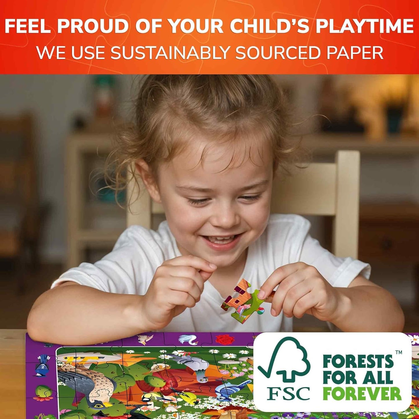 QUOKKA Puzzles for Kids Ages 4-6 - 4 x 60 Puzzles for Toddlers 5-8 - Educational Search & Find Toy for 8-10 yo for Learning Forest Polar, USA National Park Animals & City Life