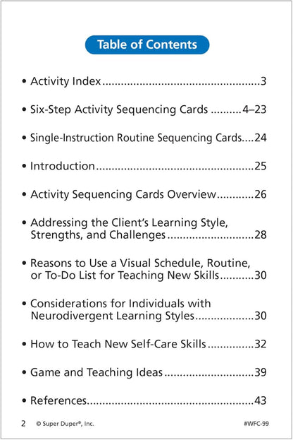 Super Duper Publications | Webber® Activities of Daily Living Photo Sequencing Cards | Educational Learning Resource for Children