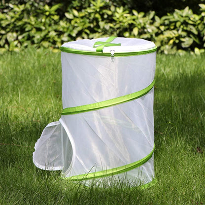 20" Large Butterfly Habitat, Giant Collapsible Insect Mesh Cage Terrarium Pop-up 12" x 20" Tall