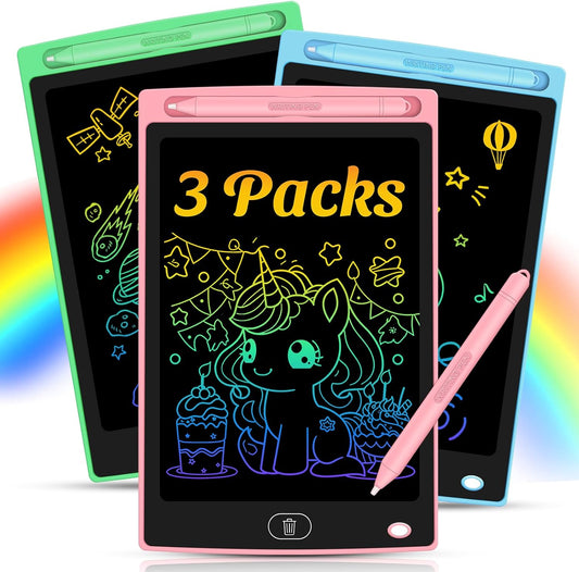 20 Pack LCD Writing Tablet for Kids - Erasable and Reusable Toddler Doodle Board in 8.5 inch, Ideal Drawing Pad for Learning Toy for Ages 3-8, Gift for Girls Boys (20 Pack)