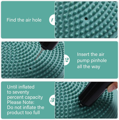 Libima 4 Pcs Wiggle Seat Inflated Wobble Cushion for Sensory Kid 13 Inches Balance Disc Flexible Seating for Classroom Sensory Pad for Chair Wiggle Cushion