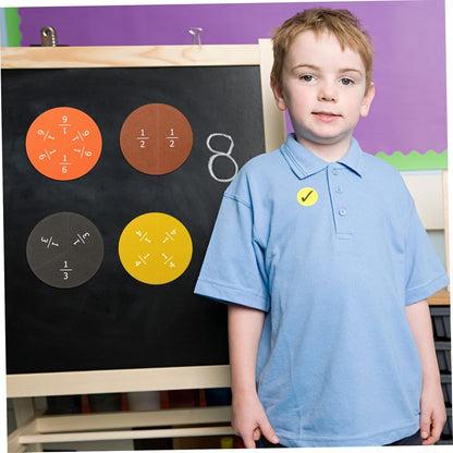 Veemoon 1 Set Eva Fraction Circles Math Teaching Demonstrator for Visual Learning Tool for Understanding Fractions Safe for Classroom Use