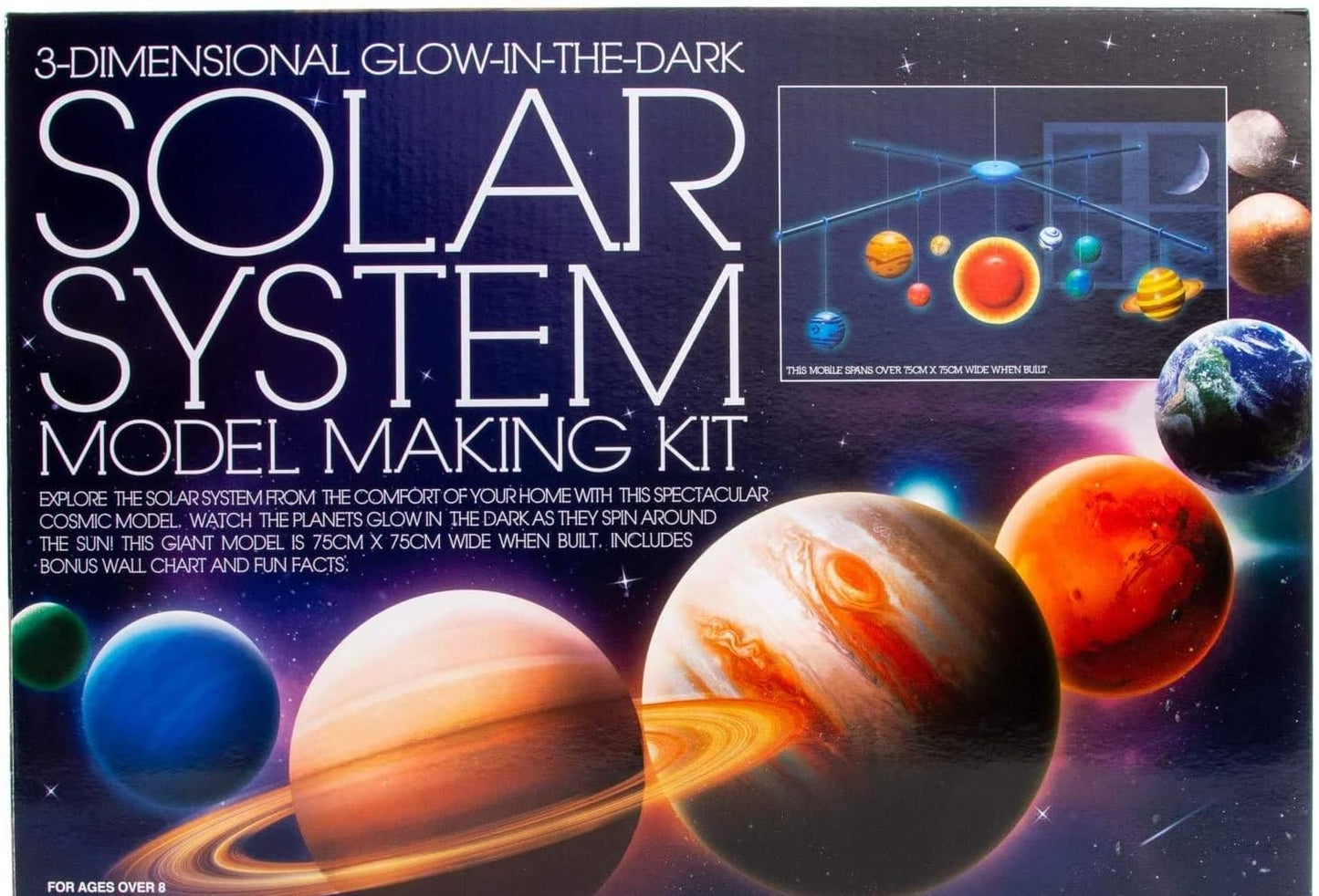 Star Magic 3D Glow-in-The-Dark Solar System Mobile Making Kit