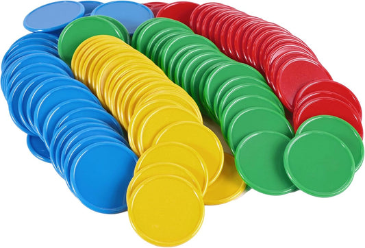 1.45 Inch Plastic Poker Chips for Game Tokens Bulk Poker Card Game Chips
