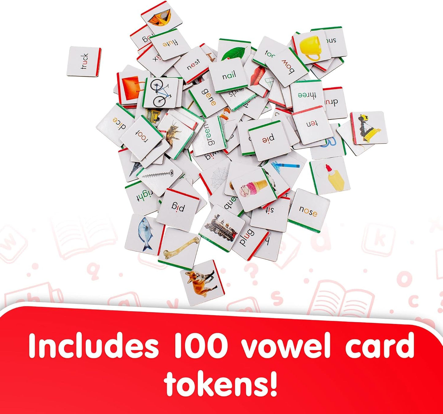 Junior Learning: Vowelcanos - Sorting & Matching Game, Learn Short & Long Vowels, Builds Phonemic Awareness, Reading Development, Kids Ages 5+