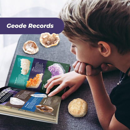 EDUMAN Geodes with Crystals Break Open 10 Premium Geode Kit - Geology Geode Crystal Science Kit - STEM Educational Toys Birthday Gifts for Boys and Girls (Potential for Coloured Geodes Crystals)
