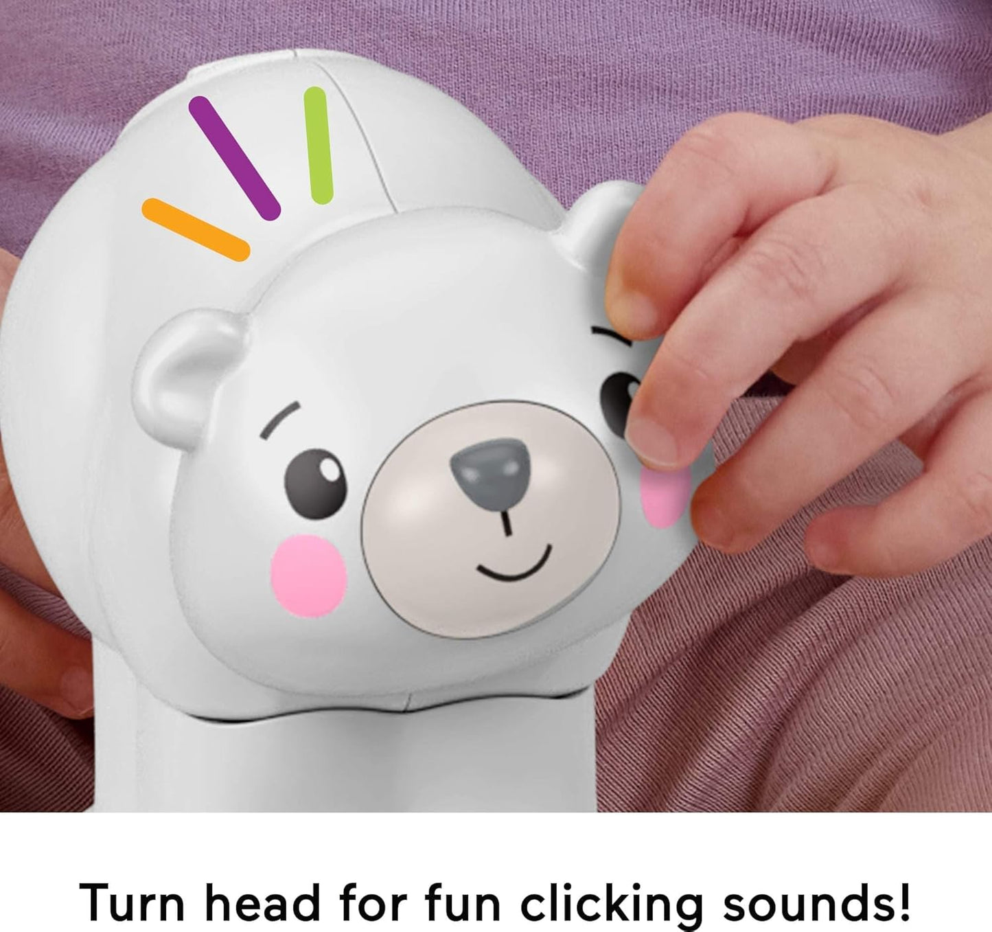 Fisher-Price Baby Toy Corn Popper Push-Along Vehicle with Sounds for Crawling Developmental Play Infants Ages 6+ Months
