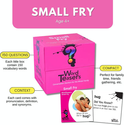 ? WORD TEASERS Junior - Vocabulary Word Game for Kids 8+ - Fun Family Conversation Starters - Reading Games for Elementary & Middle School - 150 Vocabulary Flash Cards/Conversation Cards