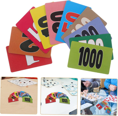 Alasum 40pcs Plastic Counting Chips Math Place Value Discs for Smooth Finish Game Tokens for School Learning Engaging Numerical Counters Fun Educational Supplies