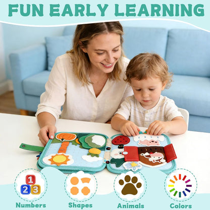Busy Book for 1 Year Old:Quiet Books for Toddlers 1-3,Poke A Dot Books for Toddlers 1-3,Trending Gifts for 1 Year Old Boy Or Girl