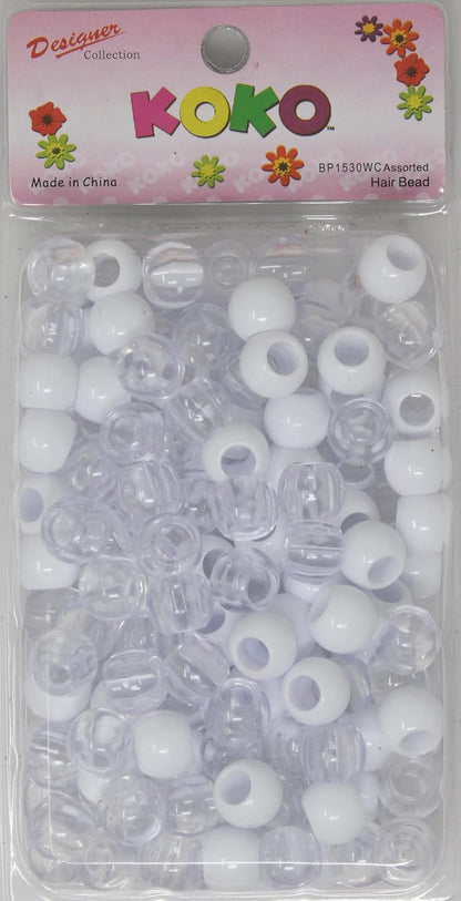160PC 12x15 mm Premium Wholesale Pony Beads, Bracelet Cool Beads, Beads for Hair Braids, Beads for Kids Crafts, Plastic Beads, Hair Beads for Braids for Girls
