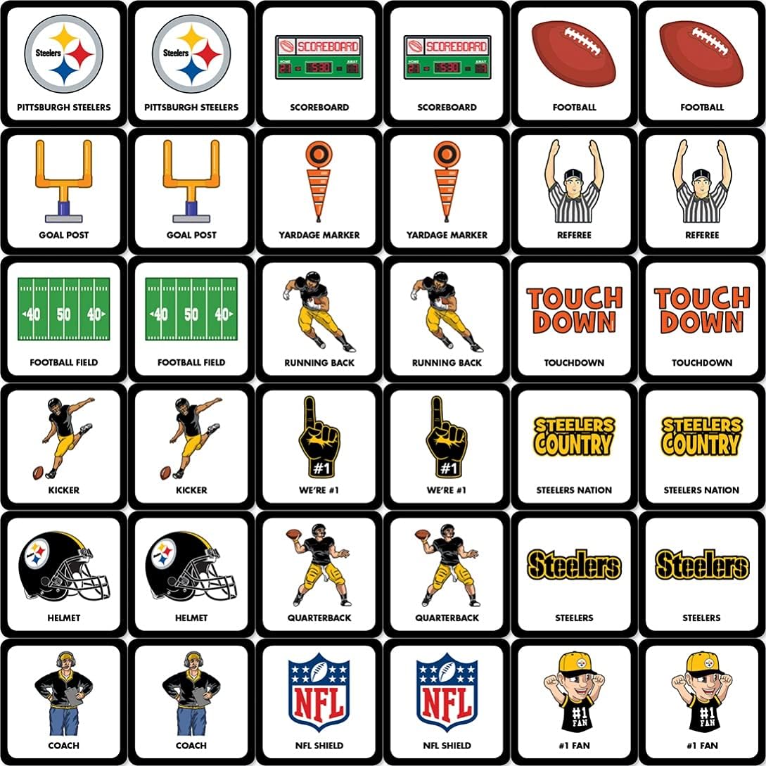 MasterPieces Sports Games - NFL Matching Game - Game for Kids and Family - Laugh and Learn