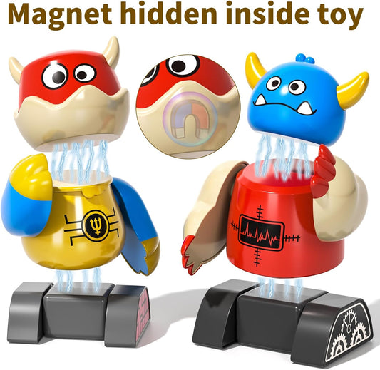 Magnetic Robot Toy for Kids 3-5, 35 PCS STEM Educational Playset with Storage Box, DIY Stacking Monster Robots, Toddler Creative Alien Toys Gift for Boys Girls (Christmas Birthday)