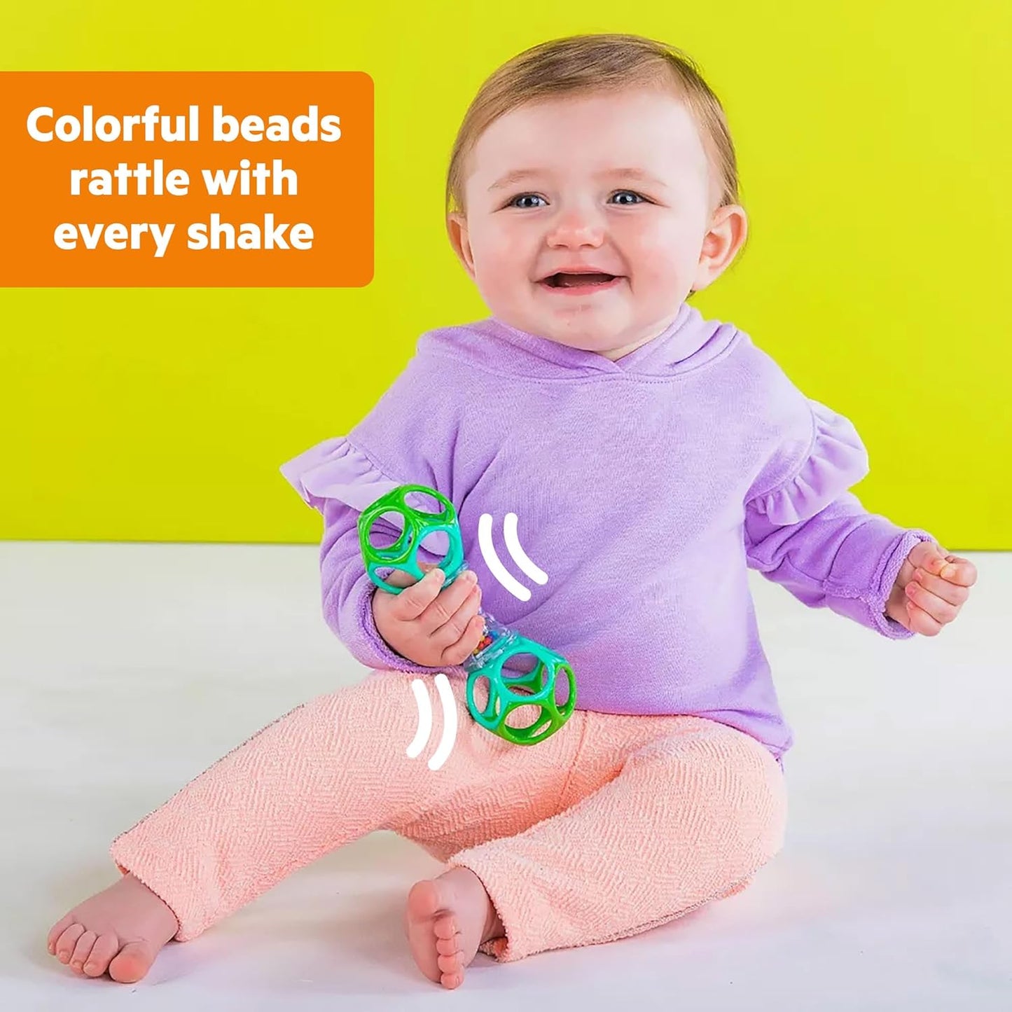 Bright Starts Soothers & Shakers 7pc Gift Set - BPA-Free Baby Rattles, Teethers and Stroller Toys, Unisex, Newborn+