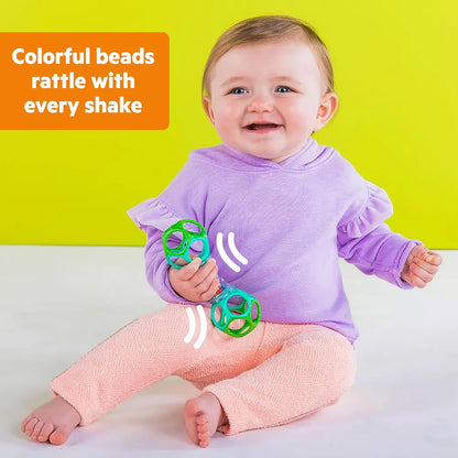 Bright Starts Soothers & Shakers 7pc Gift Set - BPA-Free Baby Rattles, Teethers and Stroller Toys, Unisex, Newborn+