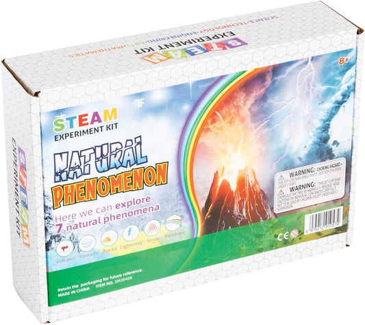 Fun Express Steam Natural Phenomenon Science Kit - Fascinating STEAM Nature Kit for Kids, Interactive Natural Science Exploration Kit for Kids - Fun and Educational Natural Phenomenon Kit