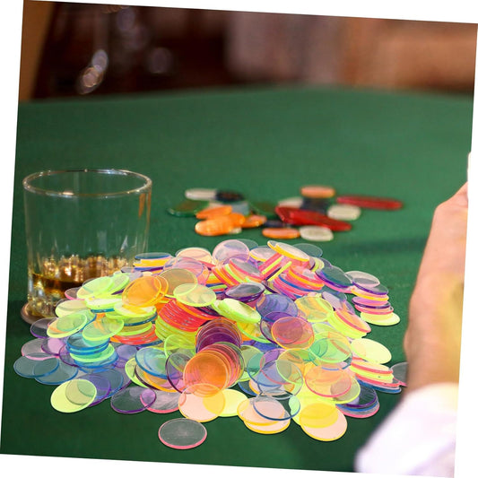 300pcs Bingo Markers Chips Counting Discs for Party Gaming for Math Learning Sorting and Fun Lightweight Portable