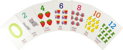 Bilingual Flash Cards - Numbers (English and Spanish Edition)