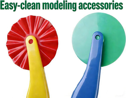 6-Piece Kids’ Dough Tool Set – Colorful, Child-Safe Modeling Clay Accessories for Small Hands