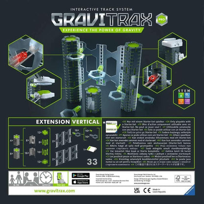 Ravensburger GraviTrax PRO: Vertical Expansion Set - Advanced Marble Run STEM Toy | EncourAgess Experimentation and Creativity | Compatible with All GraviTrax Systems | Gift for Kids Ages 8+