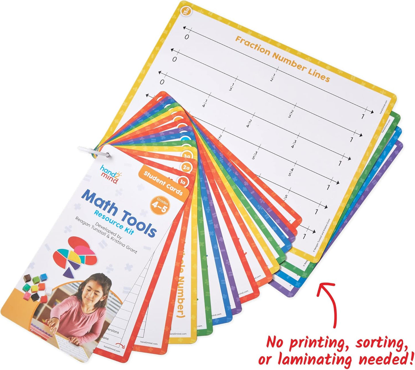 hand2mind Math Tools Small Group Sets 4-5 by Reagan Tunstall & Kristina Grant, Math Manipulatives, Base Ten Blocks, Color Tiles, Fraction Circles, Pattern Blocks, Place Value Chips, Classroom Supplies