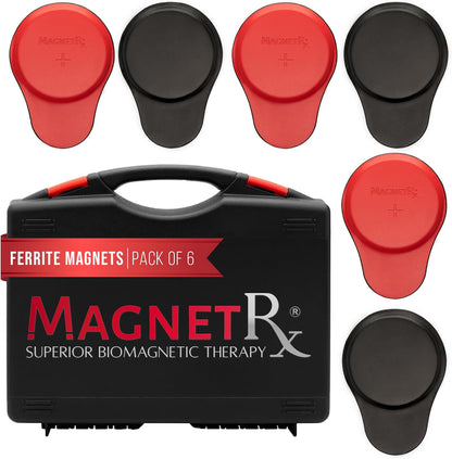 MagnetRX® Biomagnetic Magnets Kit – Imanes para Biomagnetismo Médico – Dr Goiz Magnets for Biomagnetism Bio Magnet Pair – 5200 Gauss Large Round Magnet (6 Units)