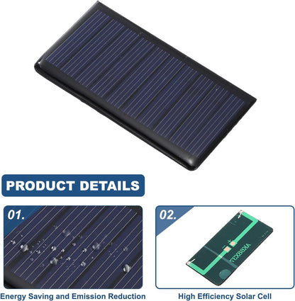 MECCANIXITY 8PCS 1.5V 0.09W 0.06A Mini Solar Panels for Solar Power, Small Solar Photovoltaic Cells Charge DIY Electric Toy Materials Solar System Kits, 1.18" x 1.18"