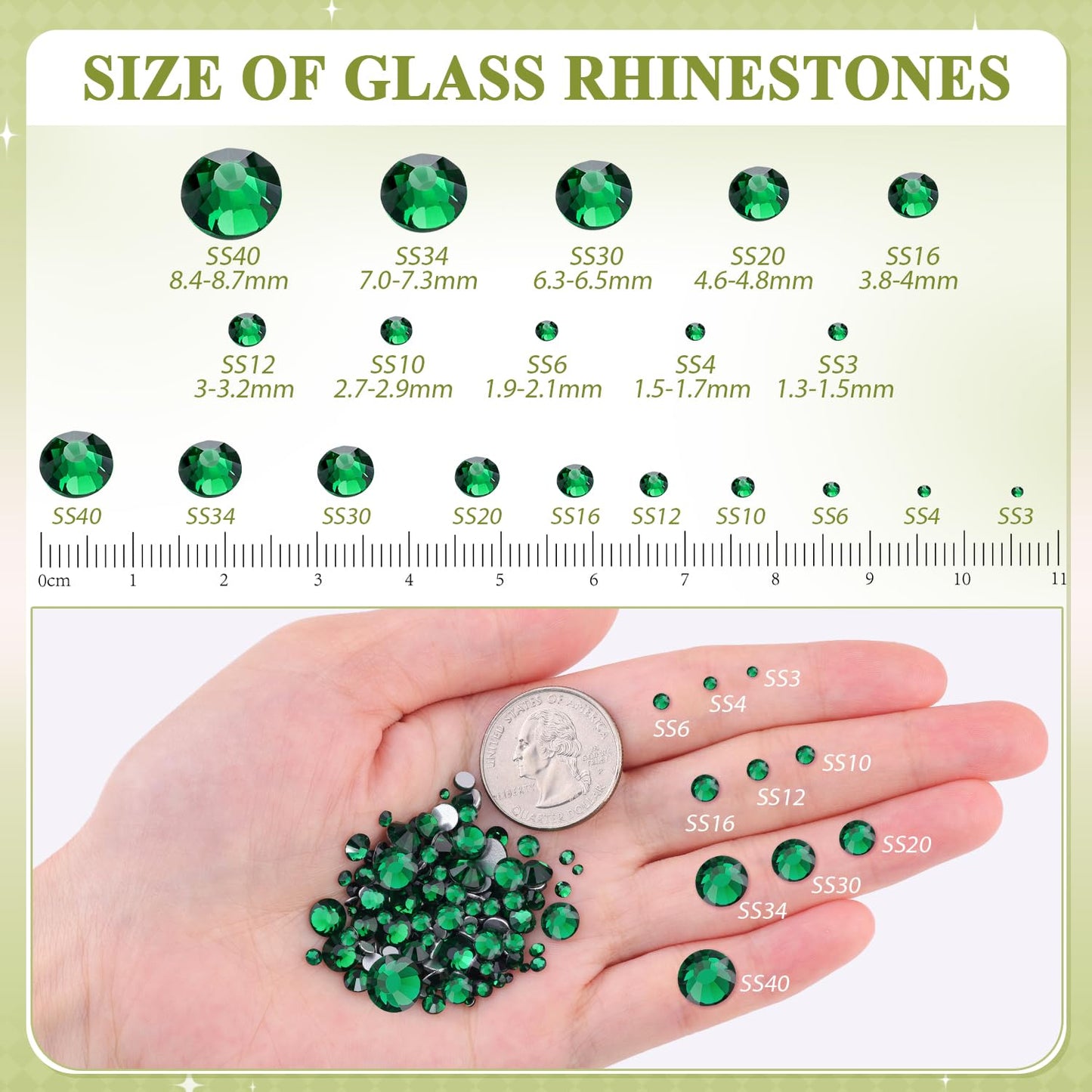 5000PCS SS6/2mm Glass Crystal Rhinestones (Clear), Bedazzling Flatback Rhinestones for Crafting DIY Crafts Nail Art Makeup Decoration, Gems Diamond Charms for Tumbler Shoes Clothing Mug