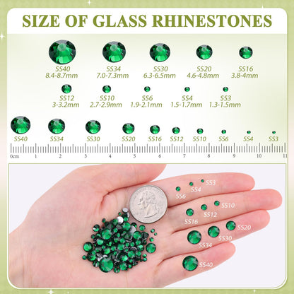 5000PCS SS6/2mm Glass Crystal Rhinestones (Clear), Bedazzling Flatback Rhinestones for Crafting DIY Crafts Nail Art Makeup Decoration, Gems Diamond Charms for Tumbler Shoes Clothing Mug