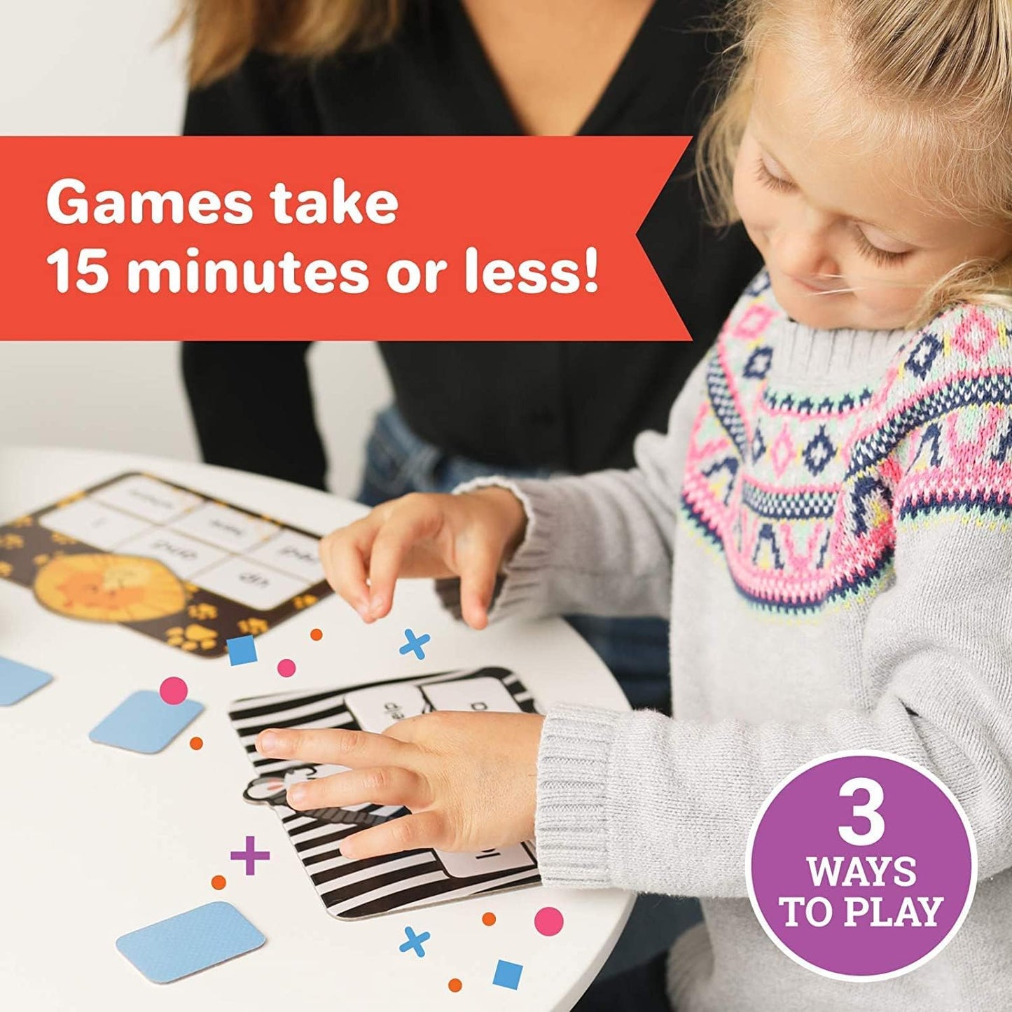 Barnacle Toys Wild Word Safari - CVC Sight Word Reading Games, Primary Phonics Flash Card Alternatives for Kids, Learning Activities/Resources and a Classroom Must Have