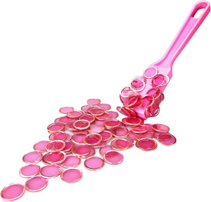 Magnetic Wands and Bingo Chips Set Magnet Wand wtih 100pcs Metal Ringed Discs for Elderly School Science STEM Kit Math Learning Chess Accessories