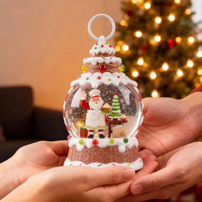 Musical Snow Globe,Lighted Snowman Snow Globes, LED Lights and Swirling Glitter, Christmas Snow Globes Music Box, Decoration for Adults and Kids.