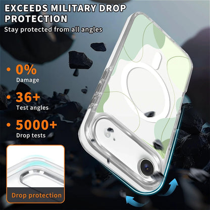 for iPhone 17 Pro Max Case [Compatible with Magsafe],Girls Women Clear Magnetic Case Silicone Shockproof Protective Cover with Pattern Colorful Motivational Letters