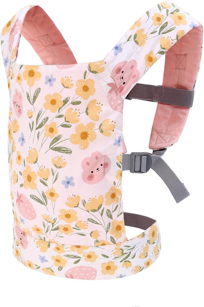 Miracle Baby Doll Carrier for Kids, Front and Back Baby Doll Accessories Backpack Kid Toddlers Play Toy Baby Carriers with Adjustable Straps for Little Girls